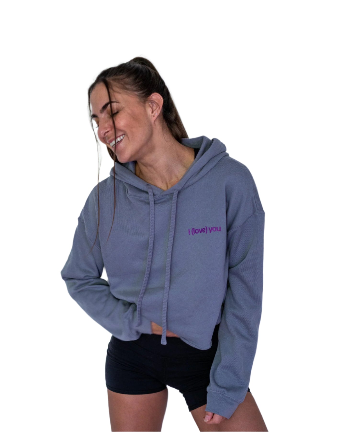 CROPPED HOODIE I(LOVE)YOU