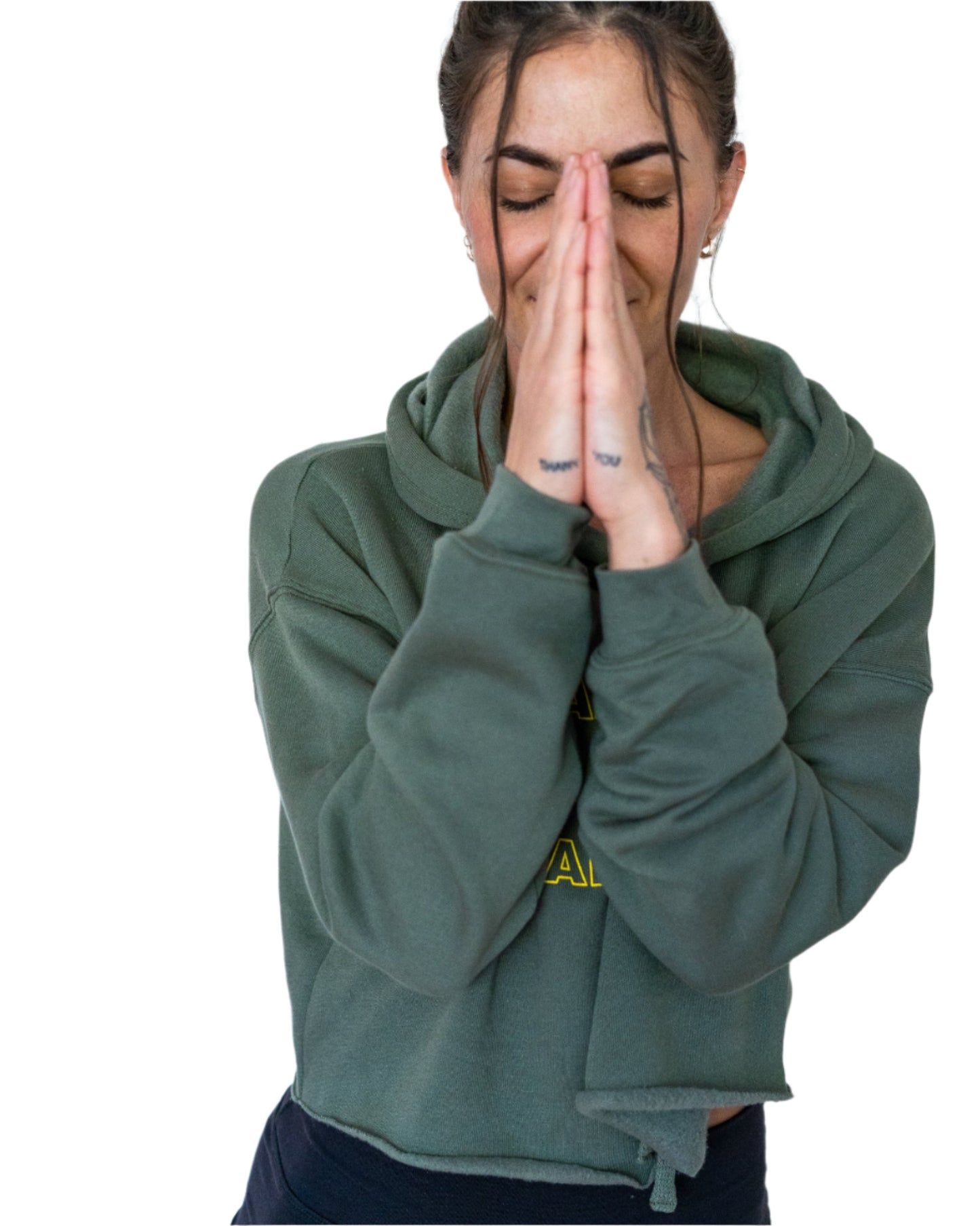 CROPPED HOODIE THANK YOU I LOVE YOU