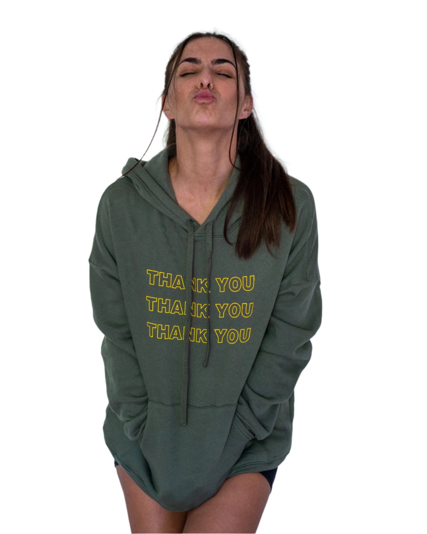 FULL LENGTH HOODIE THANK YOU I LOVE YOU