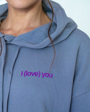 Load image into Gallery viewer, CROPPED HOODIE I(LOVE)YOU
